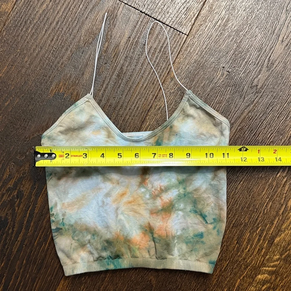 35. Free People Hand Tie-Dyed Skinny Strap Seamless Brami in XS/S - Picture 6 of 7